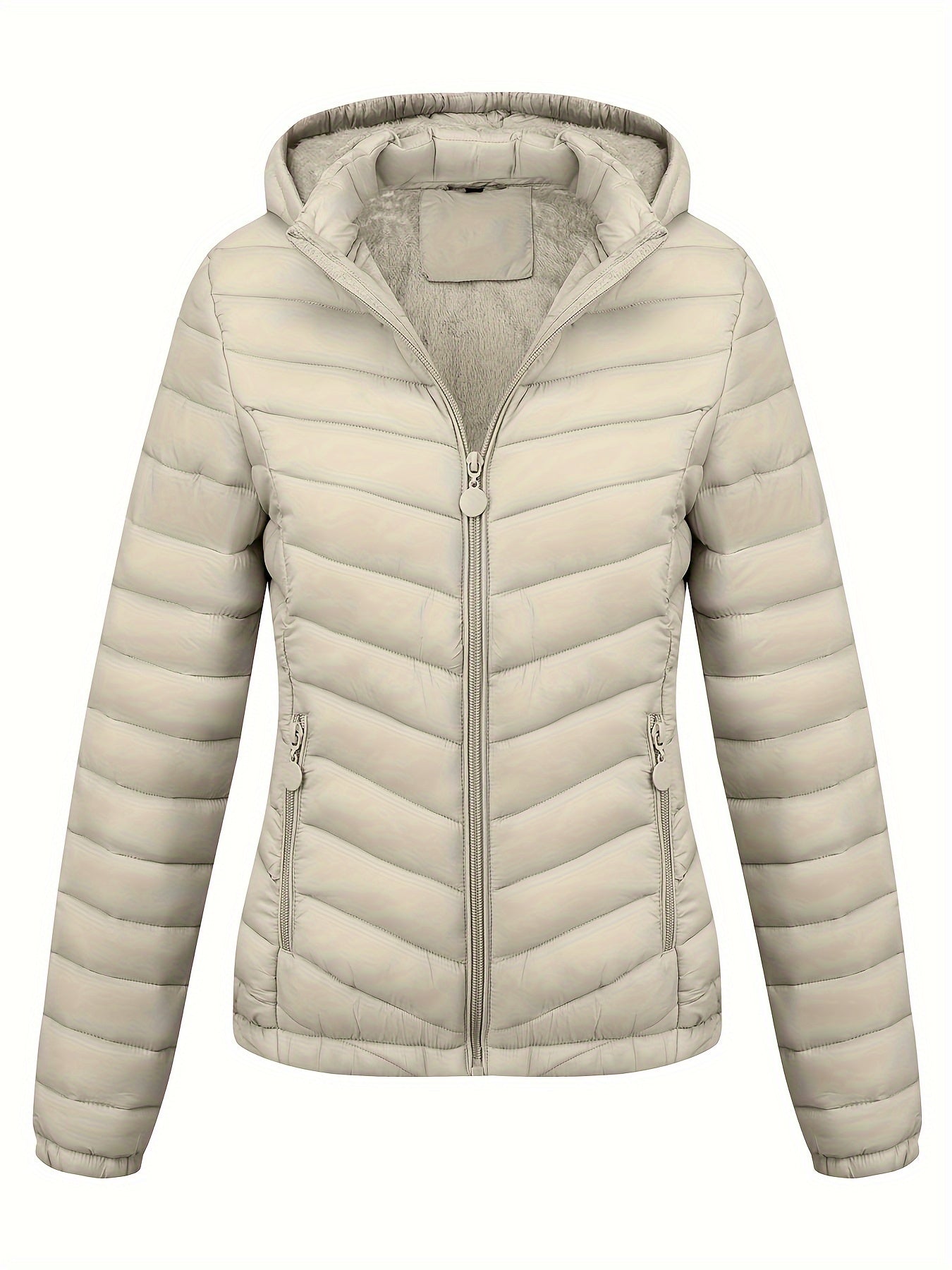 Veste à capuche zippée femme avec poches côtés - PanierRoyale