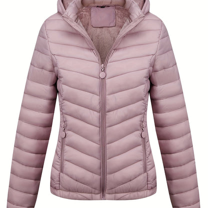 Veste Zippée Avec Poches Pour Femme | À Capuche