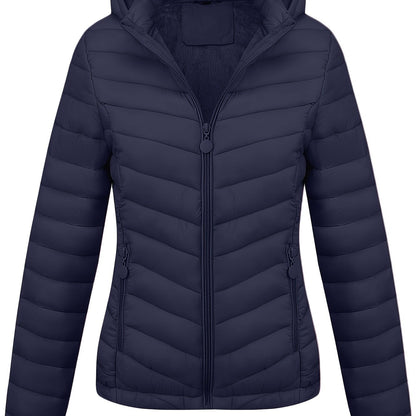 Veste à capuche zippée femme avec poches côtés