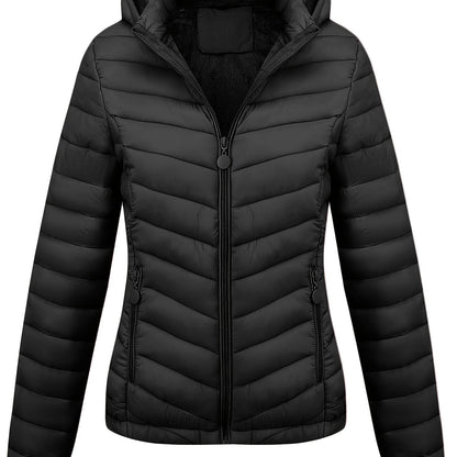 Veste à capuche zippée femme avec poches côtés