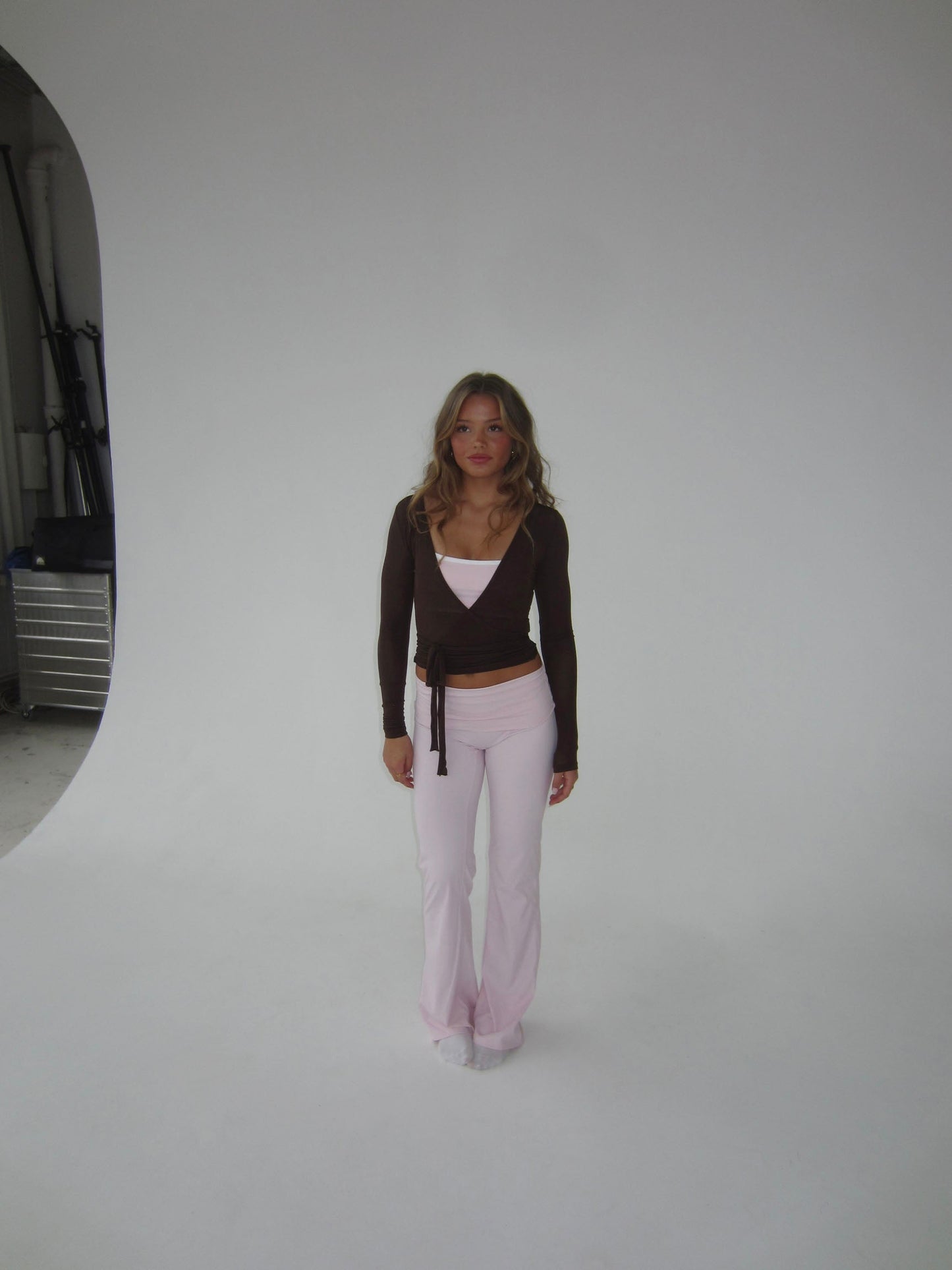 Legging Femme Extensible Taille Haute Coupe Évasée Confort