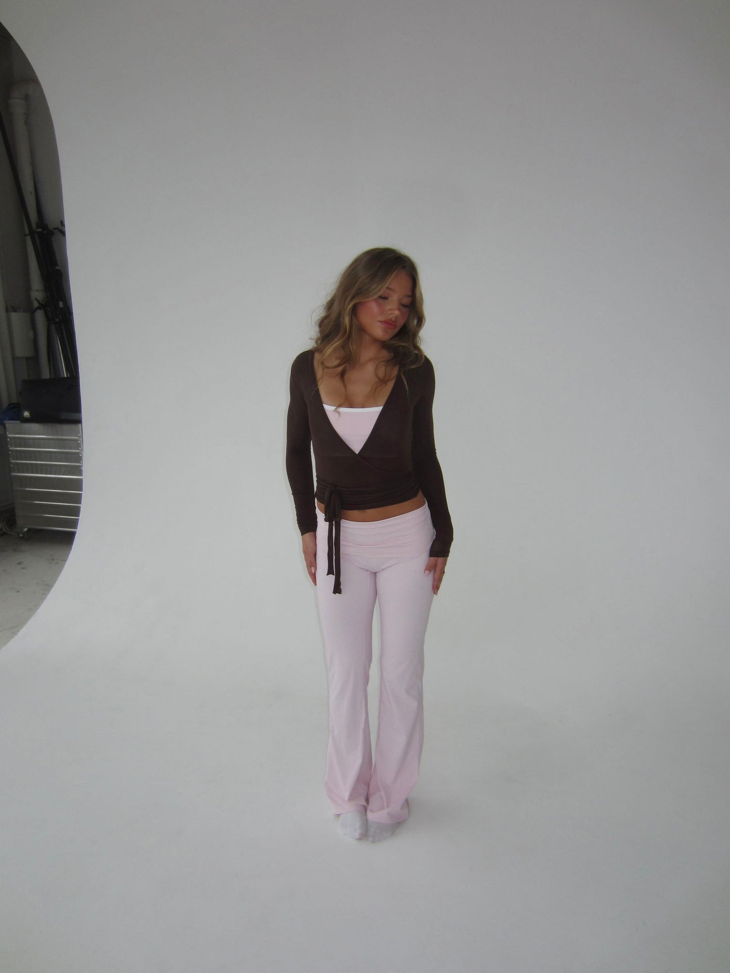 Legging Femme Extensible Taille Haute Coupe Évasée Confort
