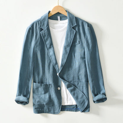 Blazer Homme Lin Élégant et Léger pour Été