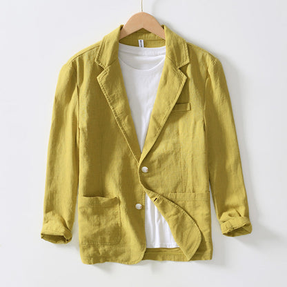 Blazer Homme Lin Élégant et Léger pour Été