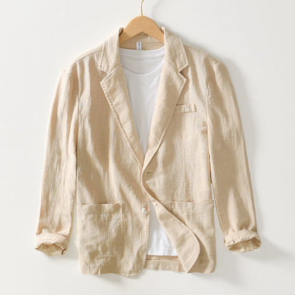 Blazer Homme Lin Élégant et Léger pour Été