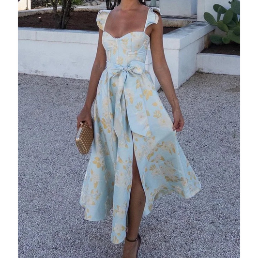 Robe Été Florale Sans Manches Décontractée - PanierRoyale