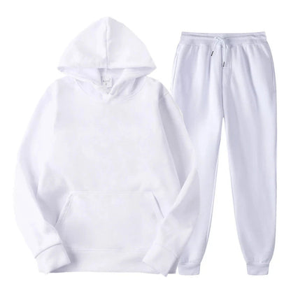 Survêtement Homme Sportif - Ensemble Sweat à Capuche et Pantalon Élastique Lightweight