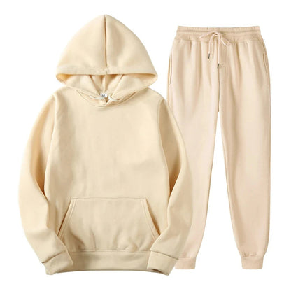 Survêtement Homme Sportif - Ensemble Sweat à Capuche et Pantalon Élastique Lightweight