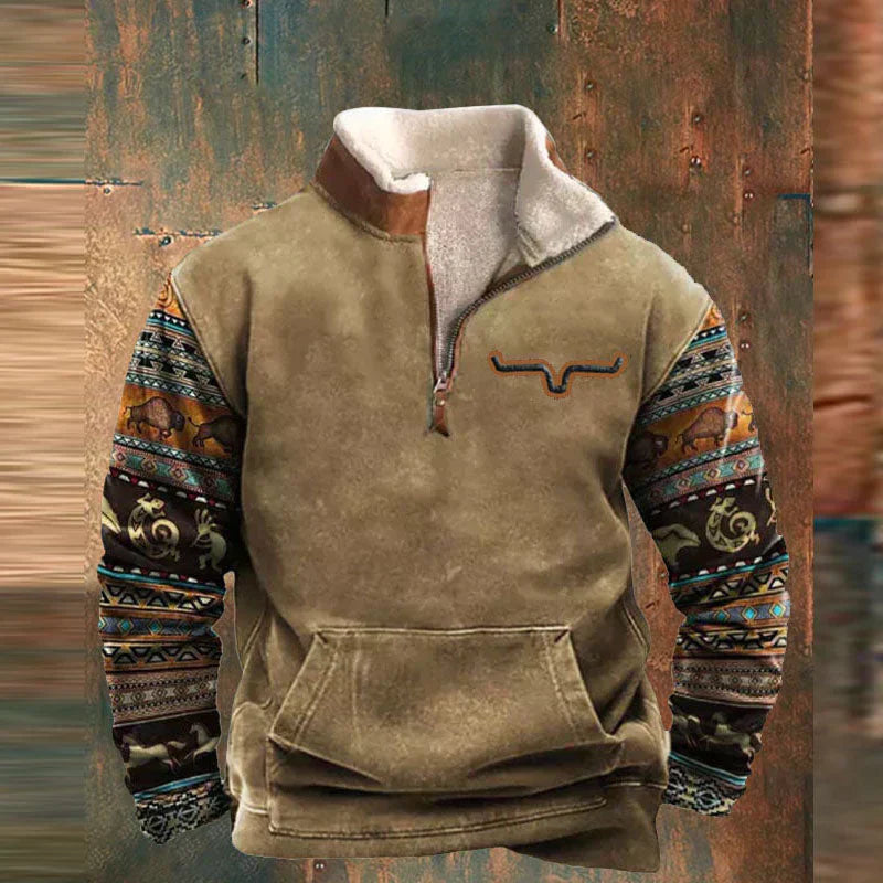 Sweat à capuche Manches Colorées Streetwear