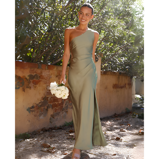 Robe de Cocktail Femme Vert Émeraude Glamour - PanierRoyale