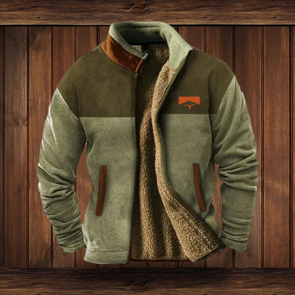 Veste homme laine épaisse style ethnique hiver