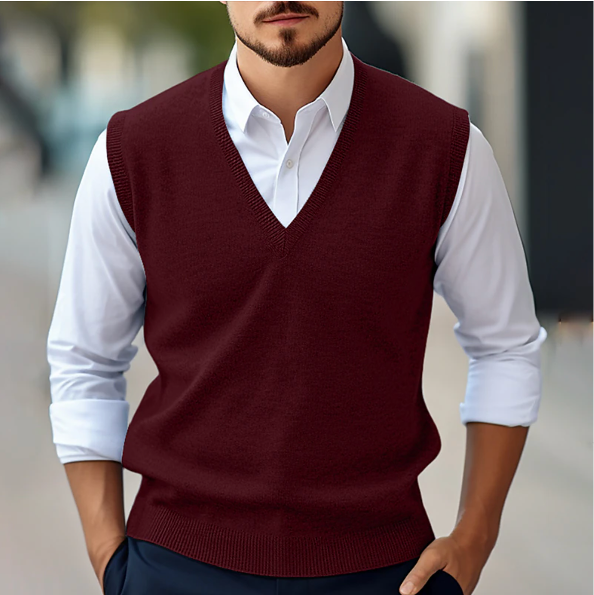 Gilet Homme Sans Manches Col V - BerlinGlamour