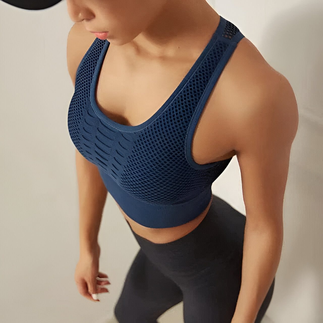 Soutien-gorge de sport femme respirant et léger rose clair