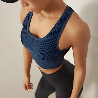 Soutien-gorge de sport femme respirant et léger rose clair
