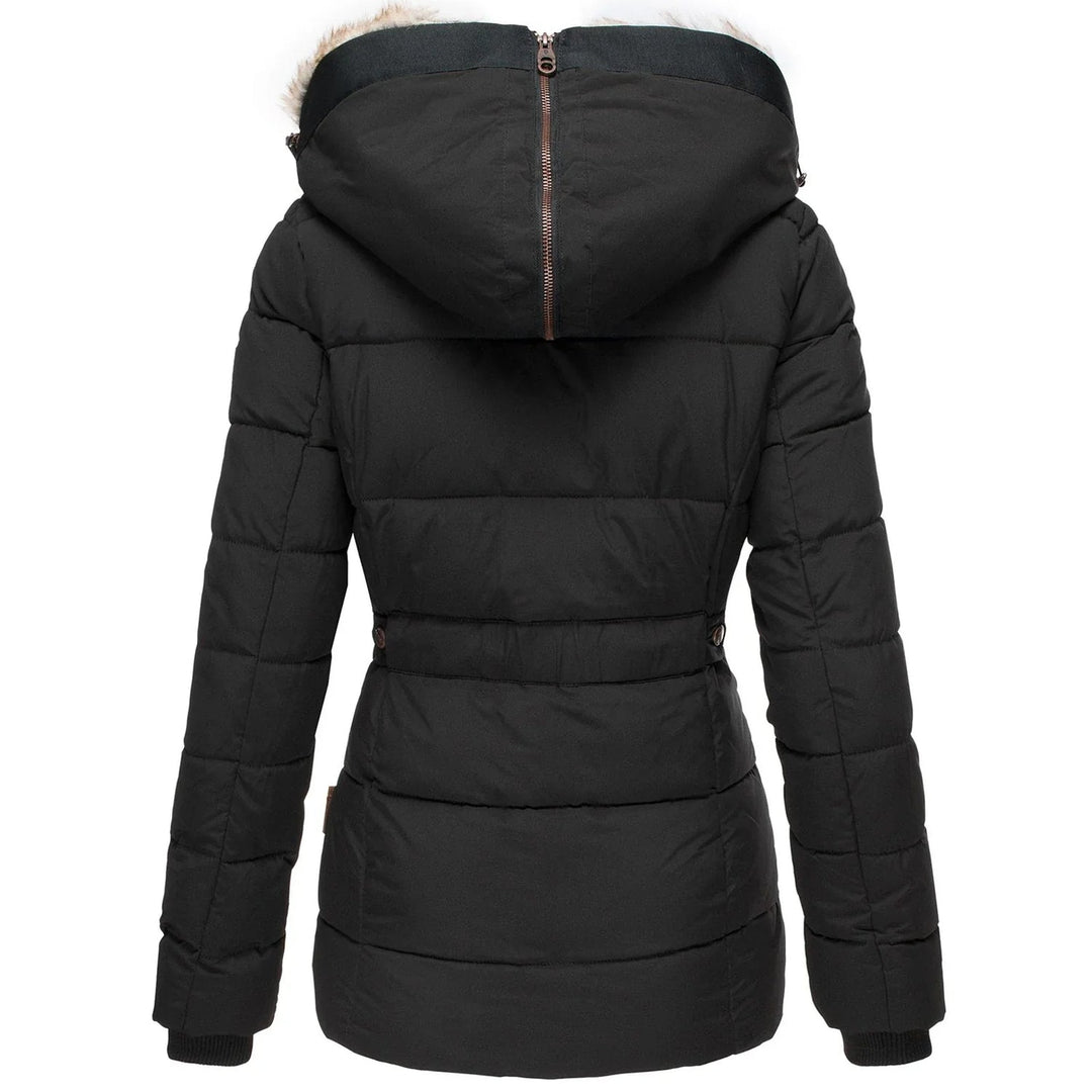 Veste Hiver Femme Tailleur avec Capuche