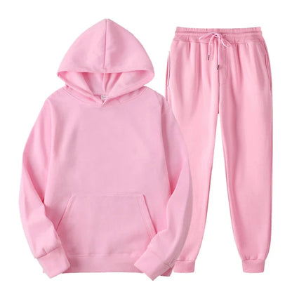 Survêtement Homme Sportif - Ensemble Sweat à Capuche et Pantalon Élastique Lightweight