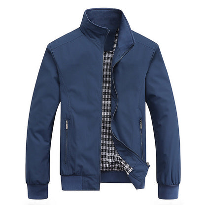 Veste Homme Noir Col Montant Style Chic