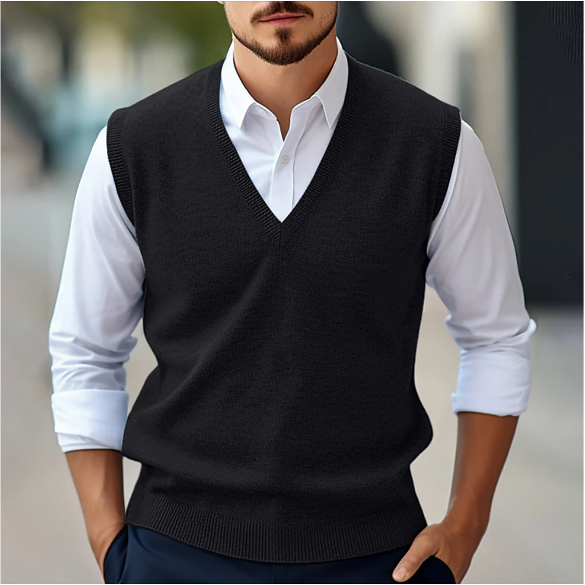 Gilet Homme Sans Manches Col V
