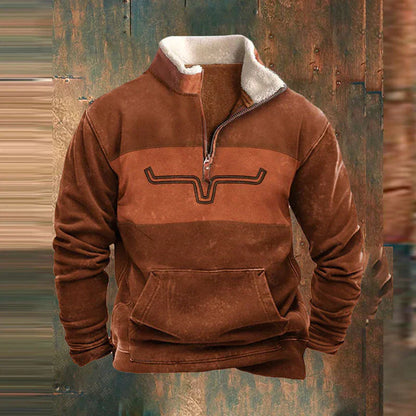 Sweat à capuche Manches Colorées Streetwear