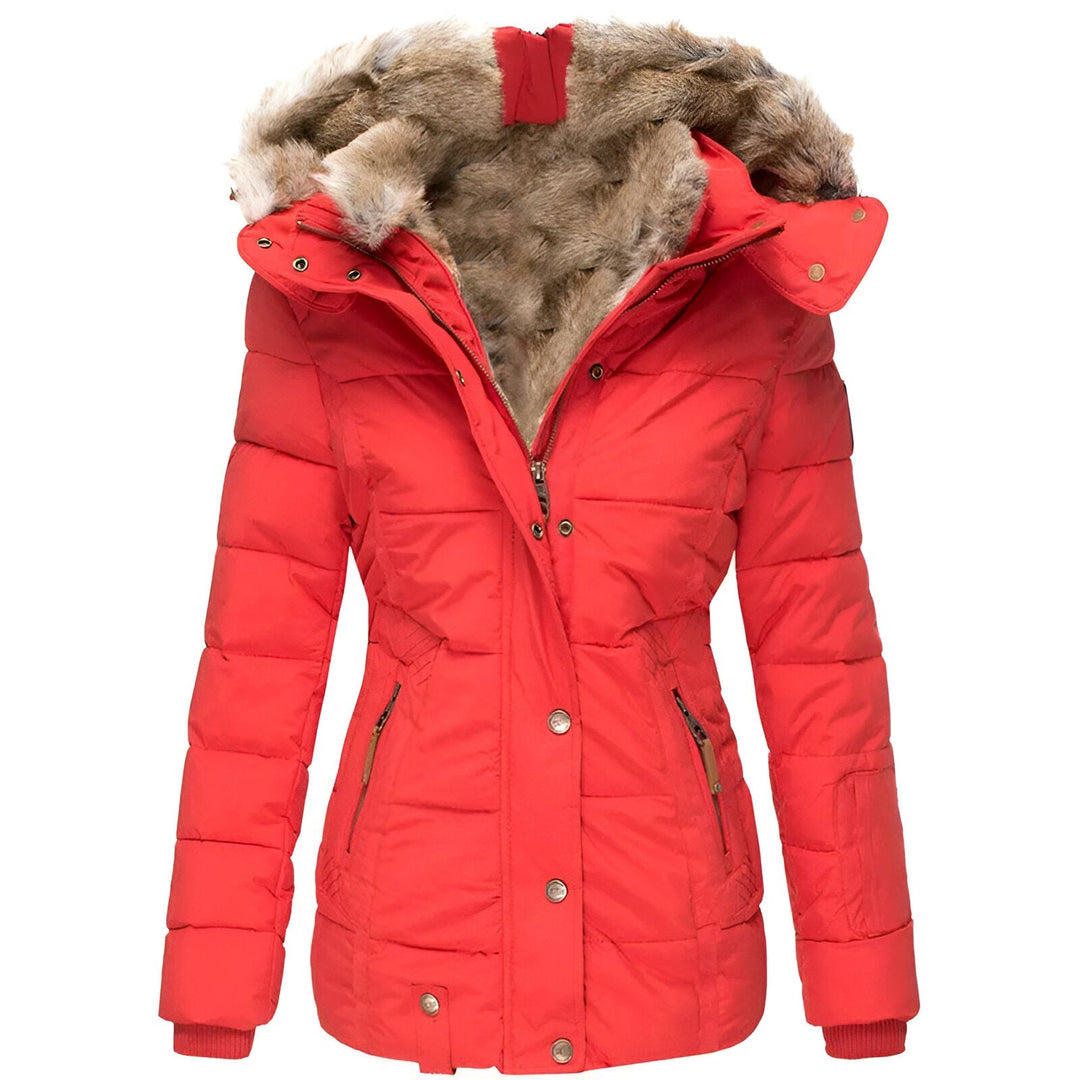 Veste Hiver Femme Tailleur avec Capuche