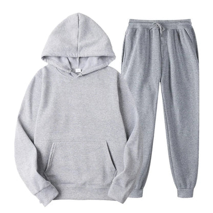 Survêtement Homme Sportif - Ensemble Sweat à Capuche et Pantalon Élastique Lightweight