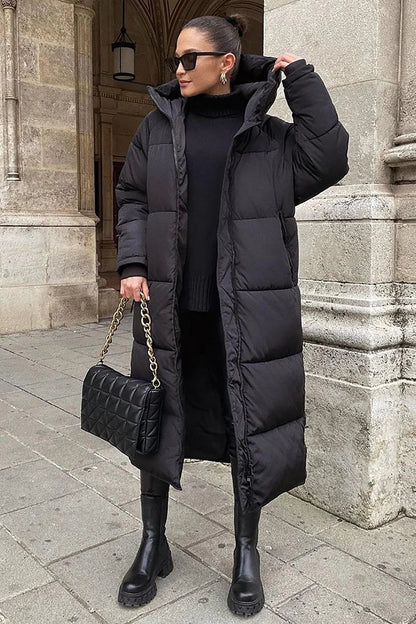 Manteau Femme Hiver Chic et Élégant avec Capuche - PanierRoyale
