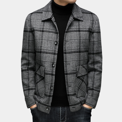 JOSHUA - Manteau à Carreaux pour Hommes