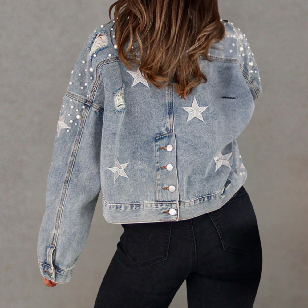 Veste en Jean Tendance - vue 4