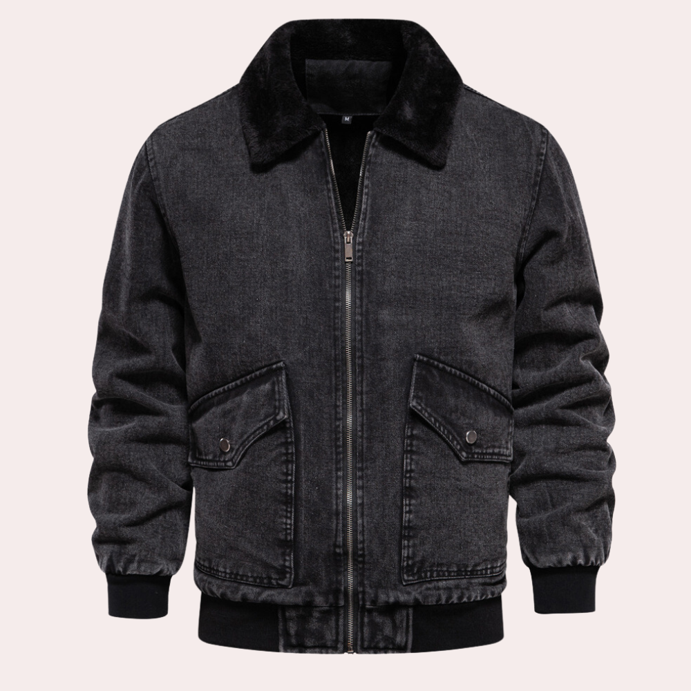 ARMIN - Veste d'Hiver en Jean Tendance pour Hommes