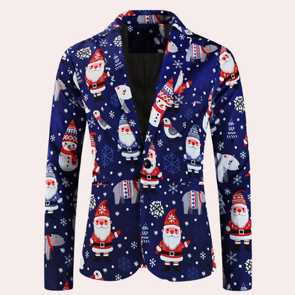 REGGIS - Blazer de Noël Tendance pour Hommes