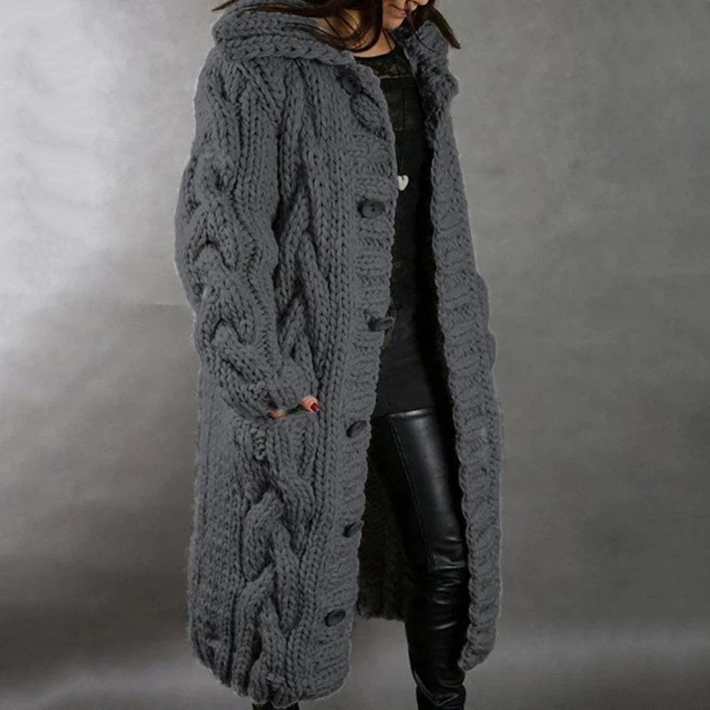 Cardigan Femme Élégant et Chaud pour Hiver