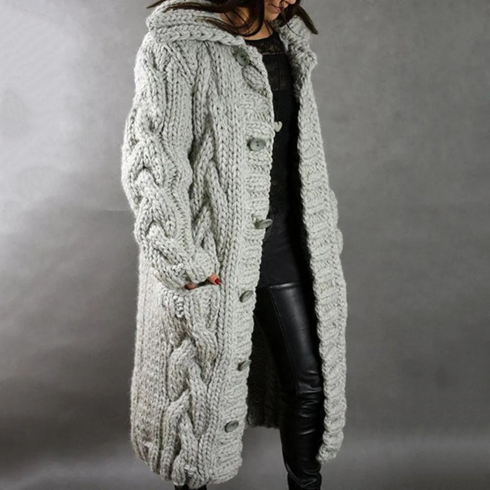 Cardigan Femme Élégant et Chaud pour Hiver