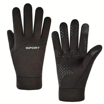 Gants de vélo chauds étanches pour smartphone