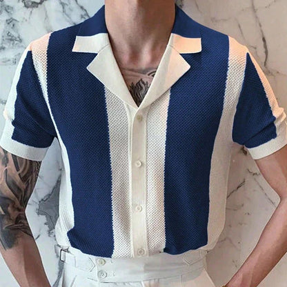 Chemise Coton Homme Manches Courtes Été