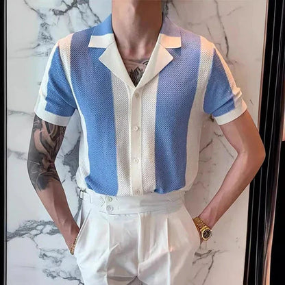 Chemise Coton Homme Manches Courtes Été - PanierRoyale