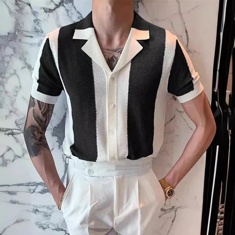 Chemise Coton Homme Manches Courtes Été