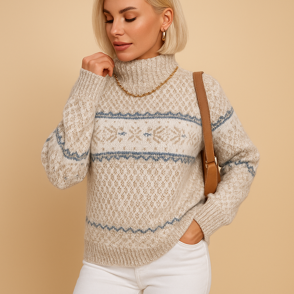 Pull Femme Laine Douce Bleu Marine