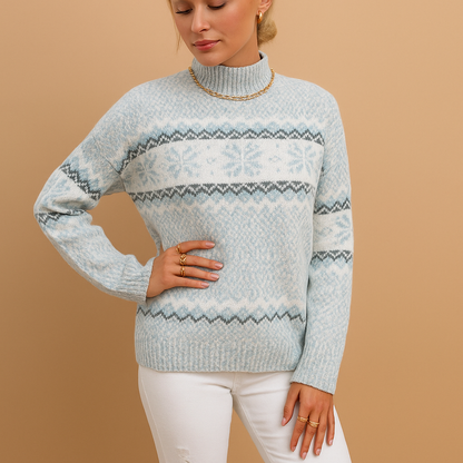 Pull Femme Laine Douce Bleu Marine