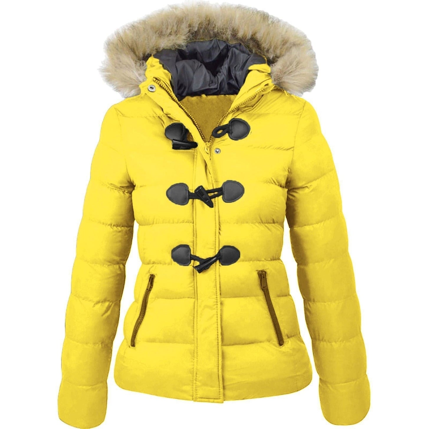 Manteau Homme Hiver Long Noir Étanche avec Capuchon