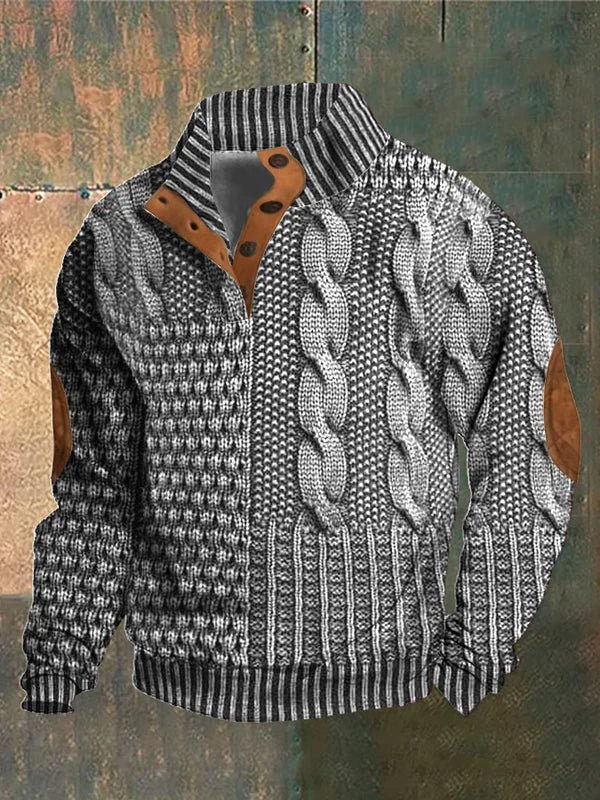 Veste molletonnée hivernale brune épaisse et chaud