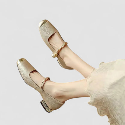 Chaussures Mary Jane Femmes à Talon Plat Confort