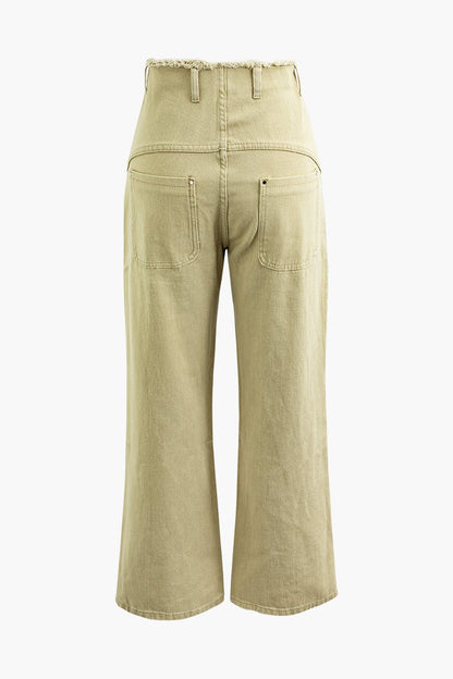 Pantalon Large Jambe Tendance pour Femme