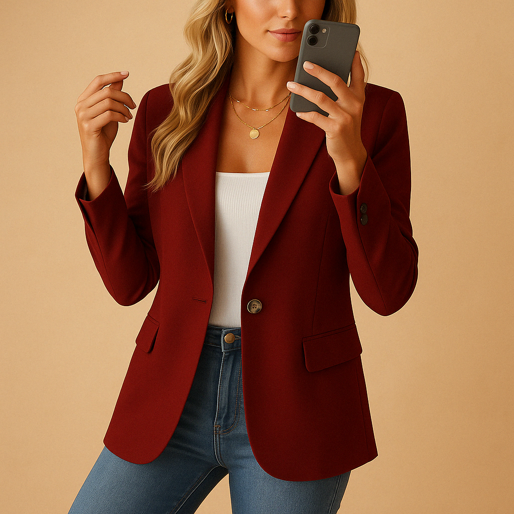 Blazer Femme Cintré Confortable Polyvalent