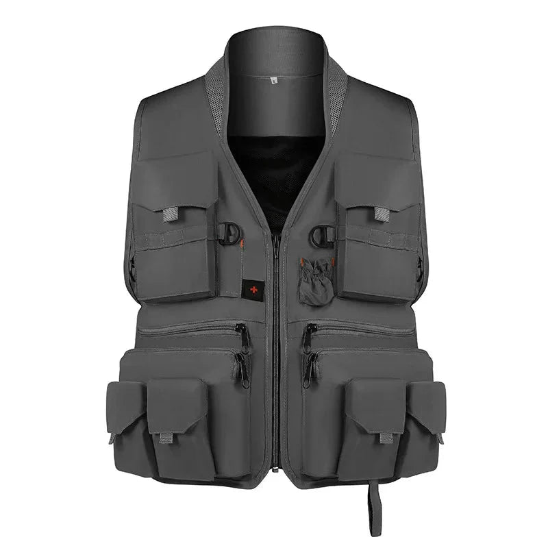 Gilet de pêche léger et imperméable à séchage ultra-rapide