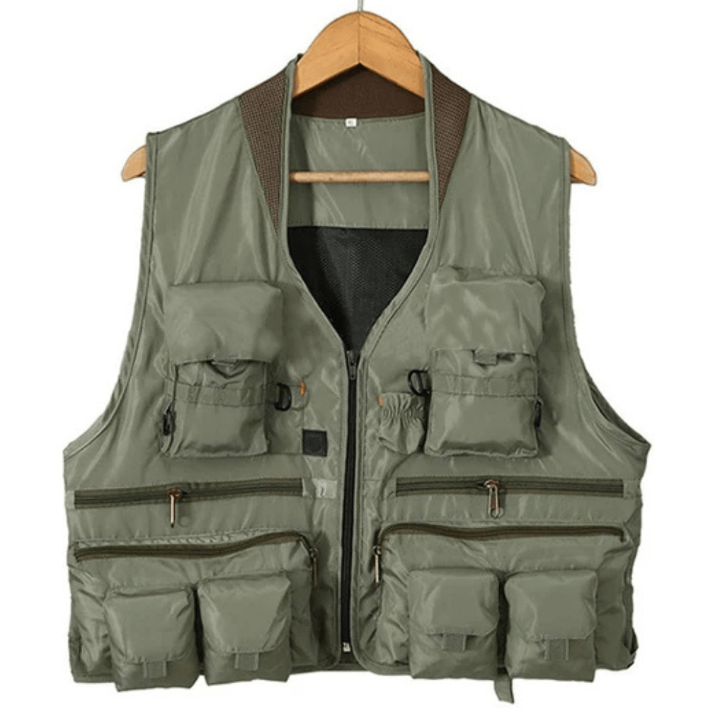 Gilet de pêche léger et imperméable à séchage ultra-rapide