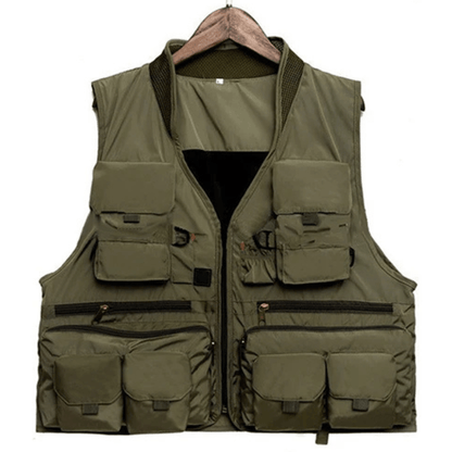 Gilet de pêche léger et imperméable à séchage ultra-rapide