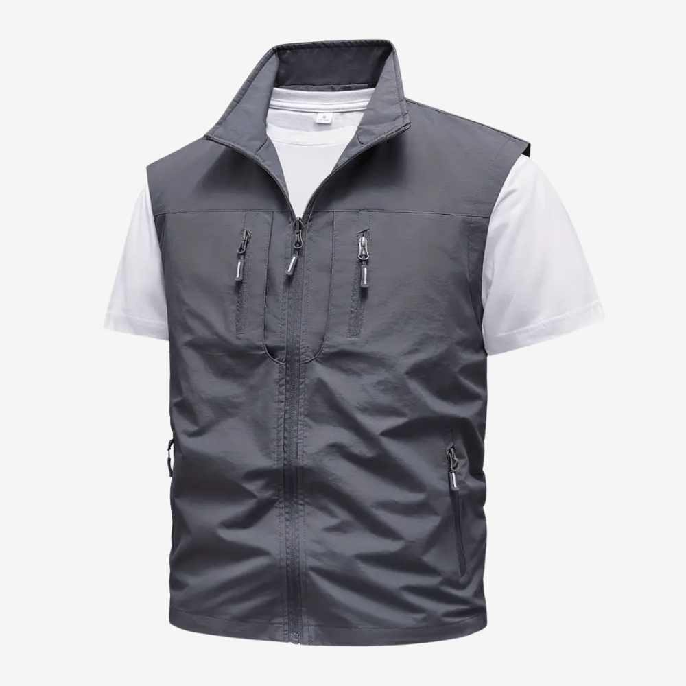 Gilet de trekking ultra-léger en nylon robuste