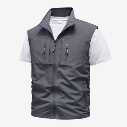 Gilet de trekking ultra-léger en nylon robuste