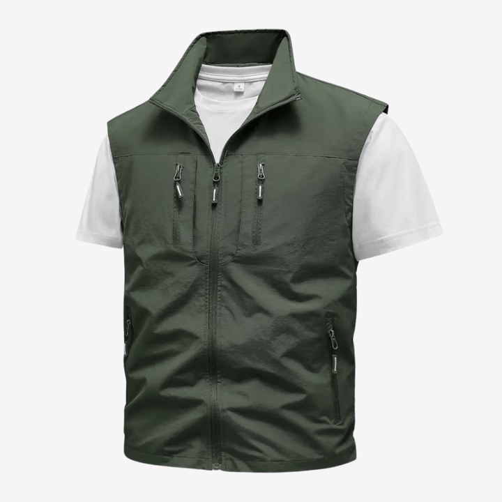 Gilet de trekking ultra-léger en nylon robuste