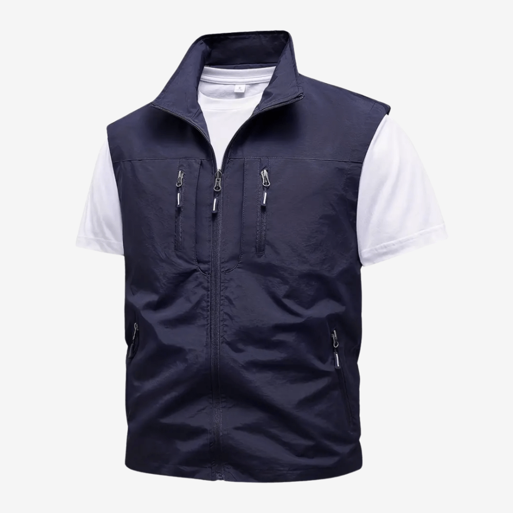Gilet de trekking ultra-léger en nylon robuste